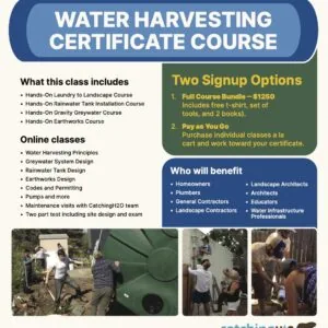 Catchingh2o Water Harvesting Workshop Flyer 2