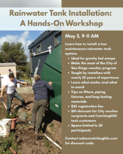 Rainwater Tank Installation Hands On Workshop