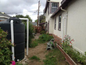 Installed Rain Tank Away From House