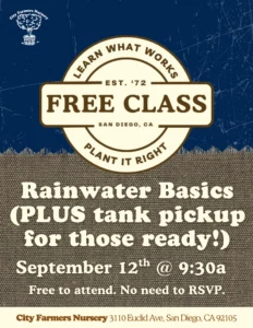 Rainwater Basics and Tank Pickup